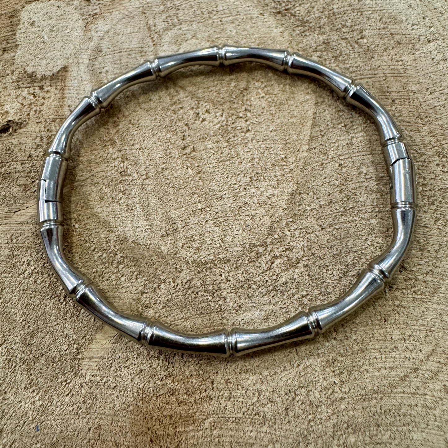 Pulseira Rígida Inox Prateado II
