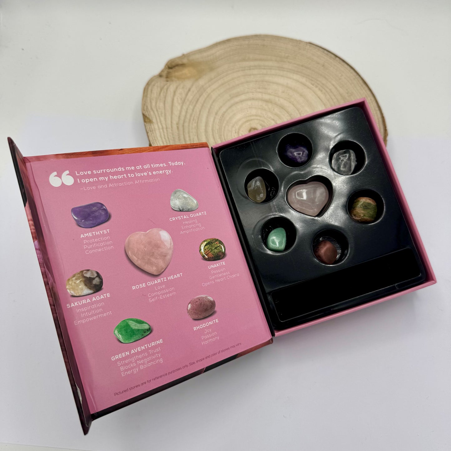 Kit 7 Cristais para a Amor e Atração