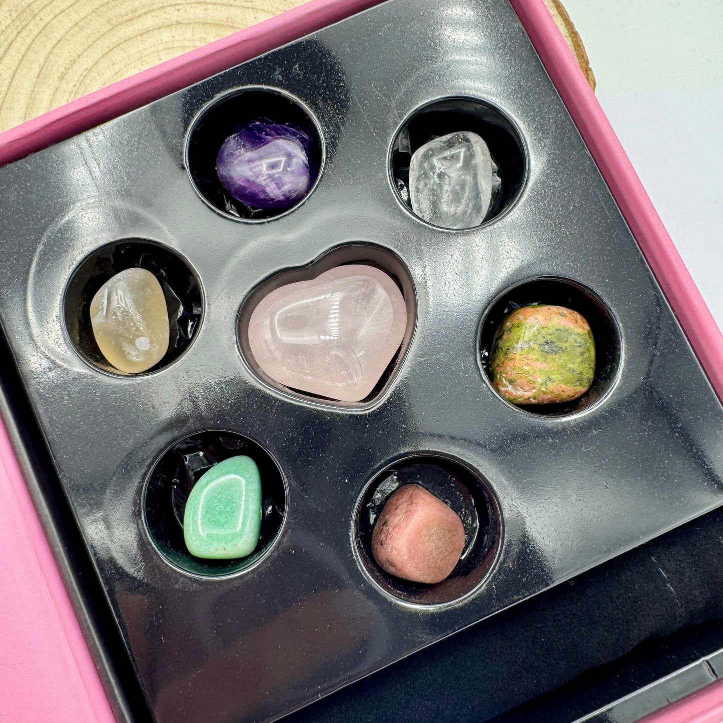 Kit 7 Cristais para a Amor e Atração