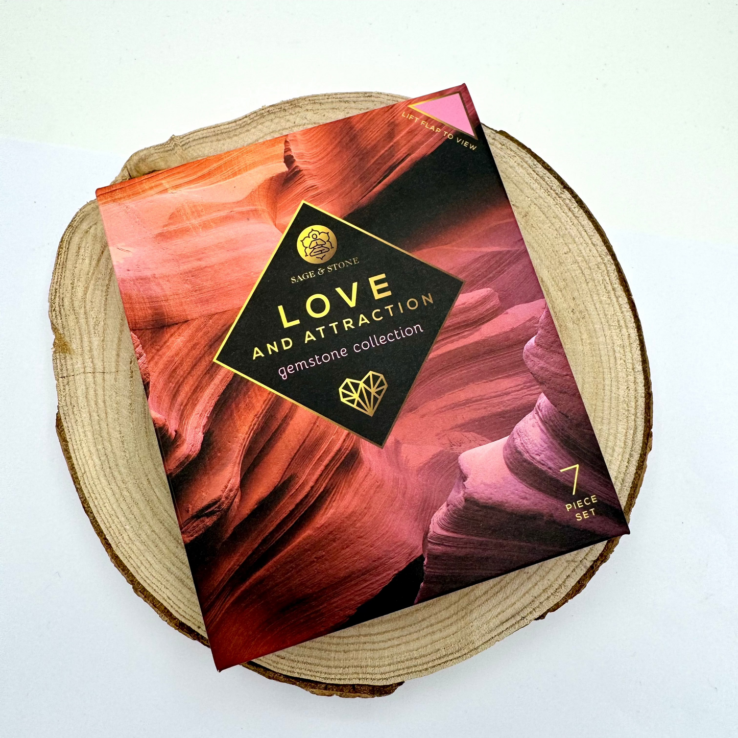 Kit 7 Cristais para a Amor e Atração