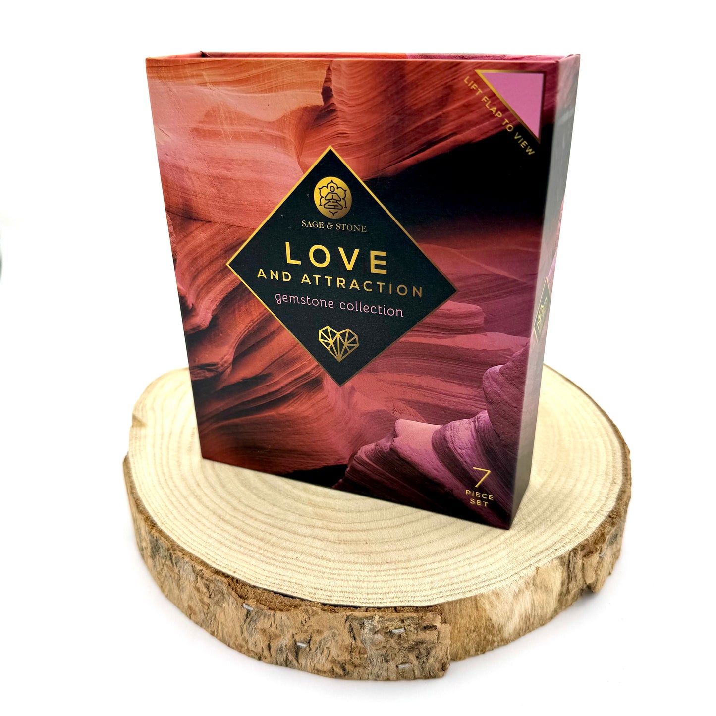 Kit 7 Cristais para a Amor e Atração