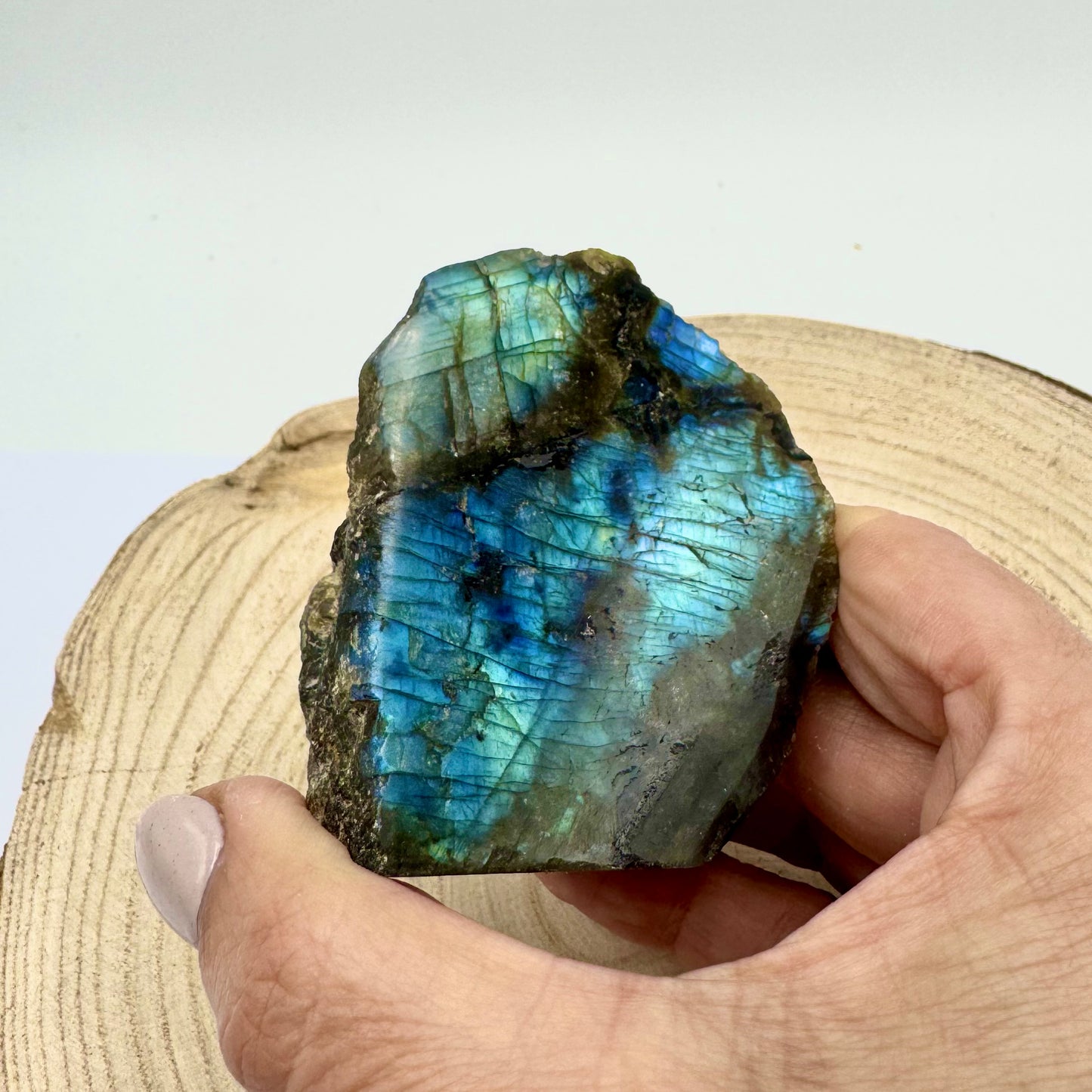 Labradorite com uma Fase Polida - 250g