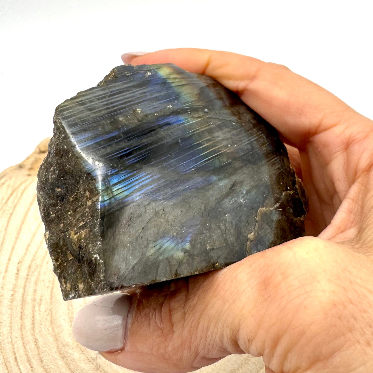 Labradorite com uma Fase Polida - 250g