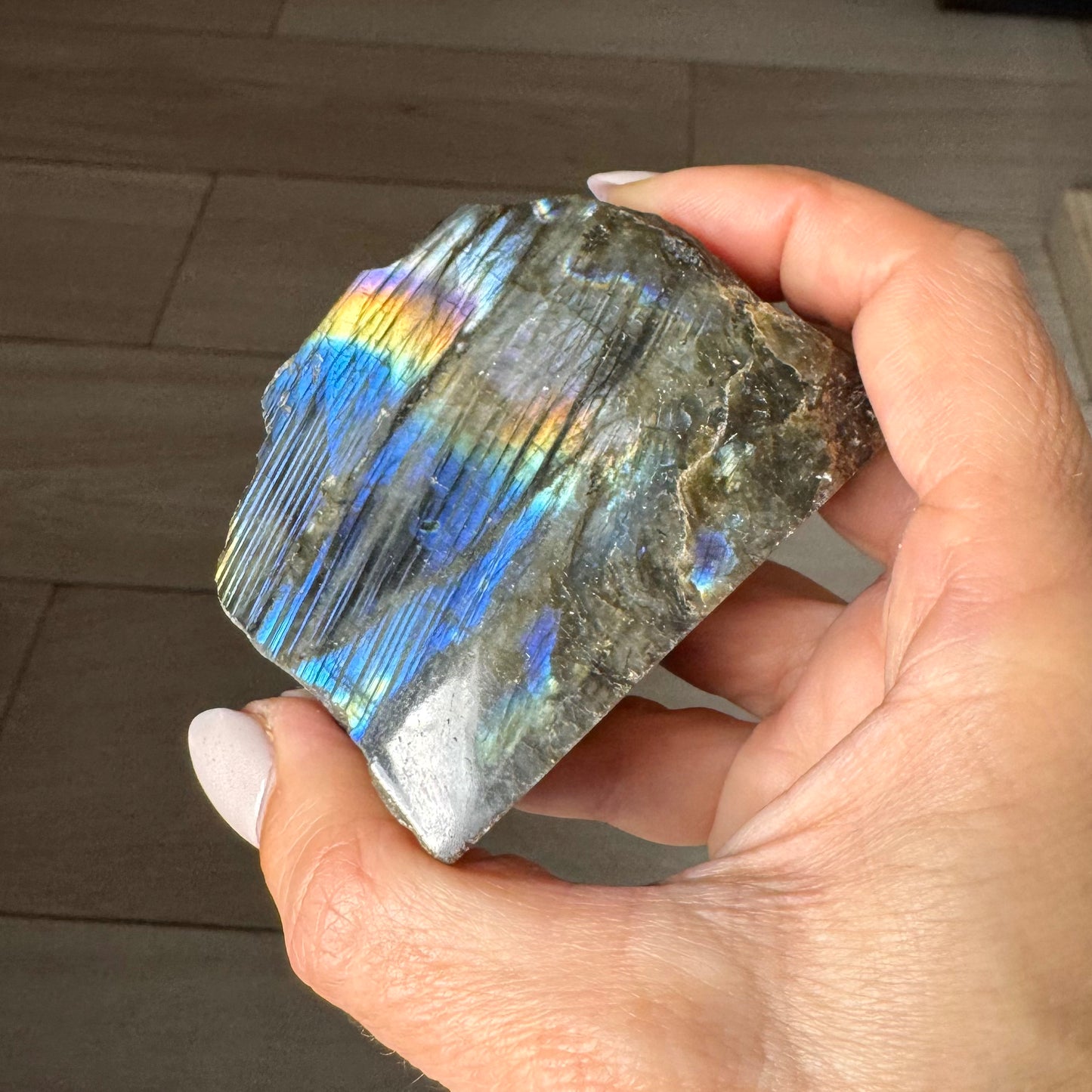 Labradorite com uma Fase Polida - 250g