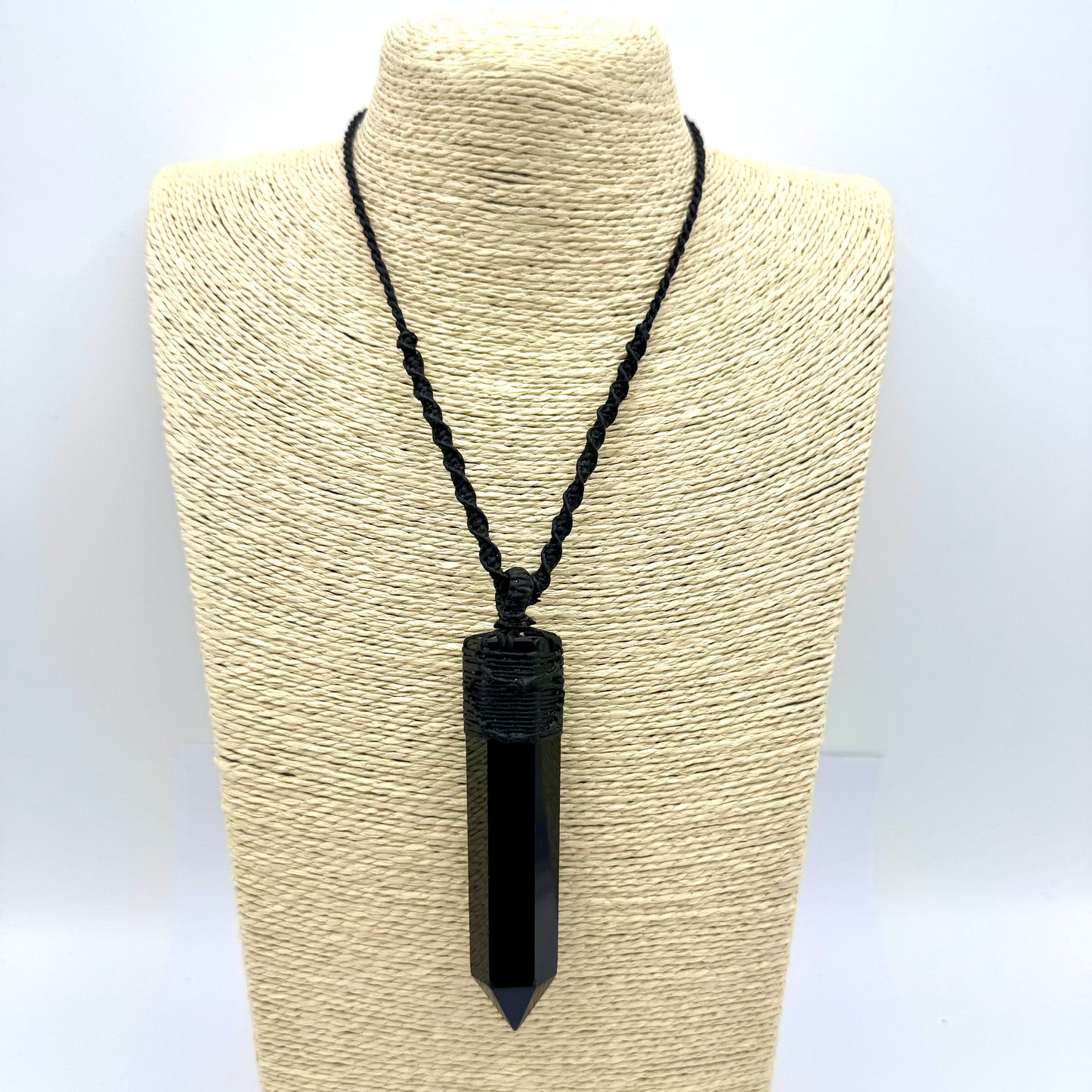Amuleto Obelisco Negro (Obsidiana)