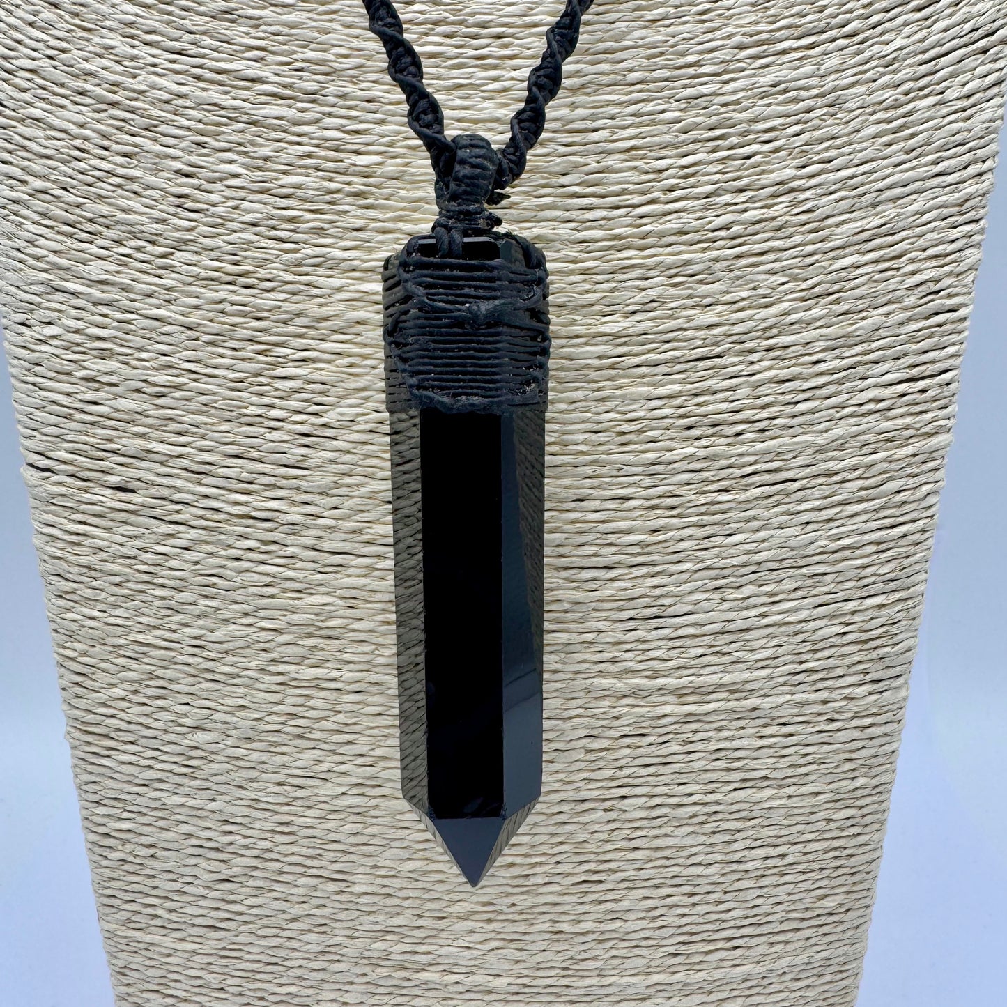 Amuleto Obelisco Negro (Obsidiana)