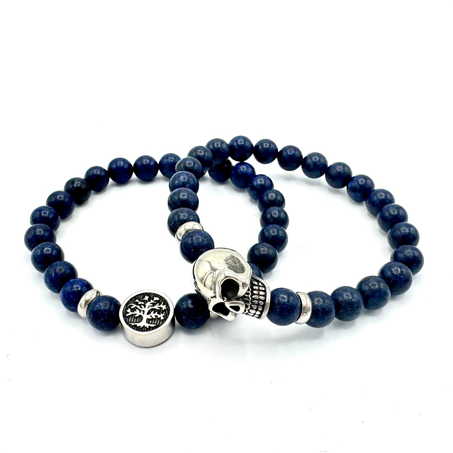 Pulseira Homem Lápis Lazúli com pingente