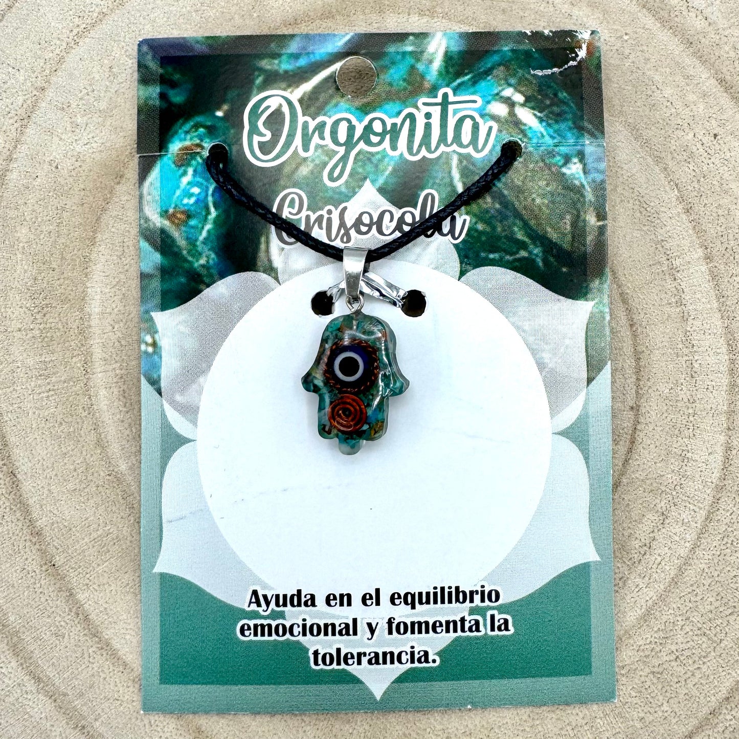 Fio Mão Organita com Olho Turquo (VARIEDADES)