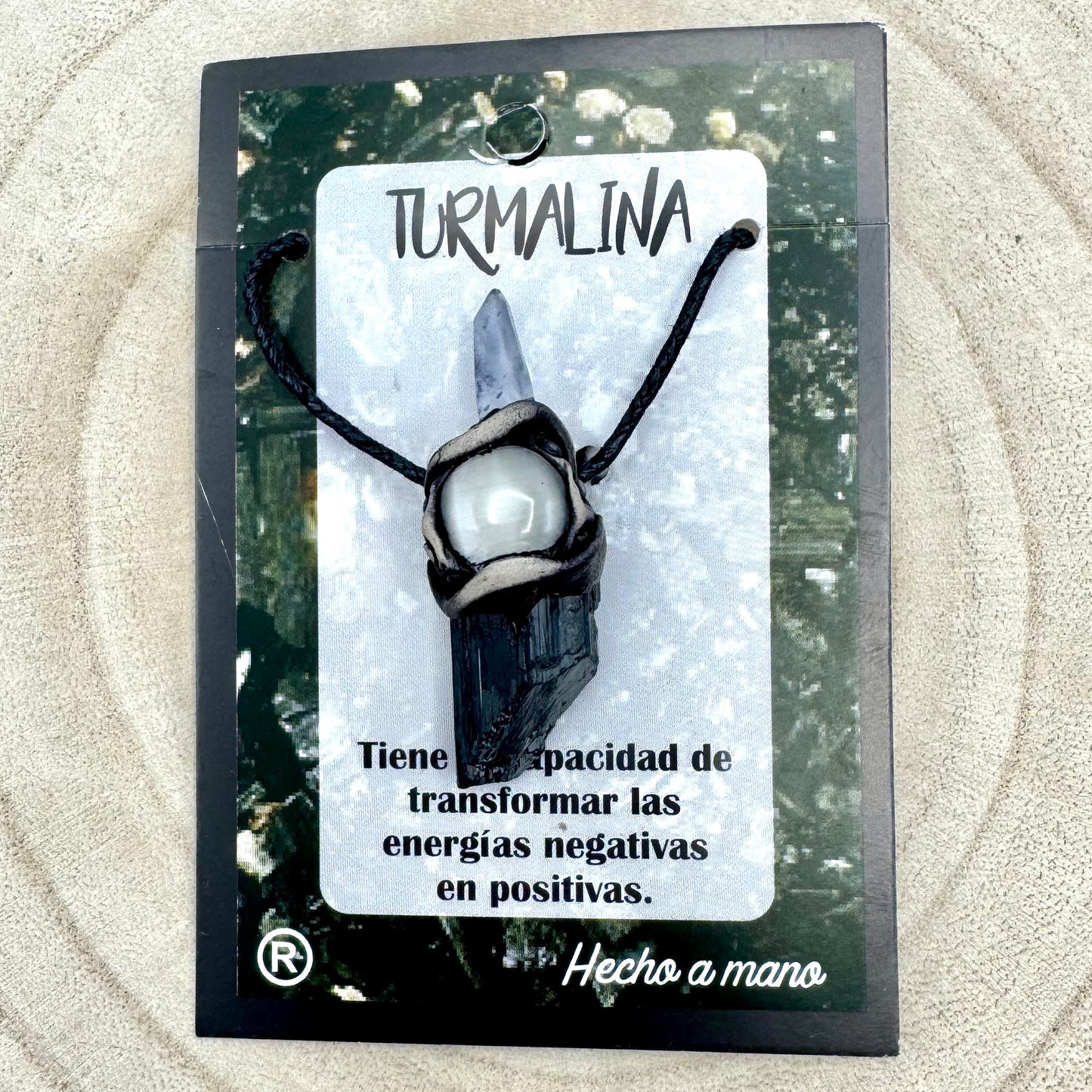 Fio Turmalina com Selenite e Cristal