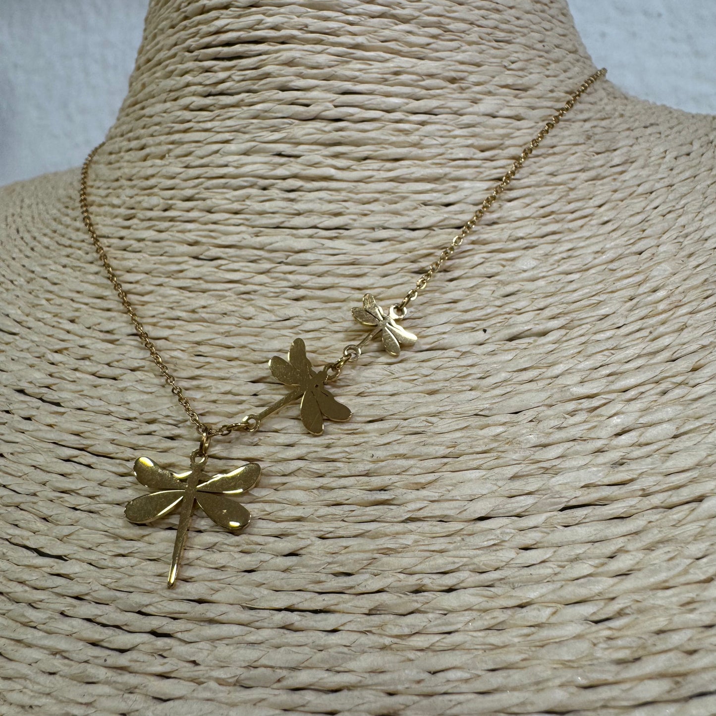 Fio 3 Libélulas Dourado