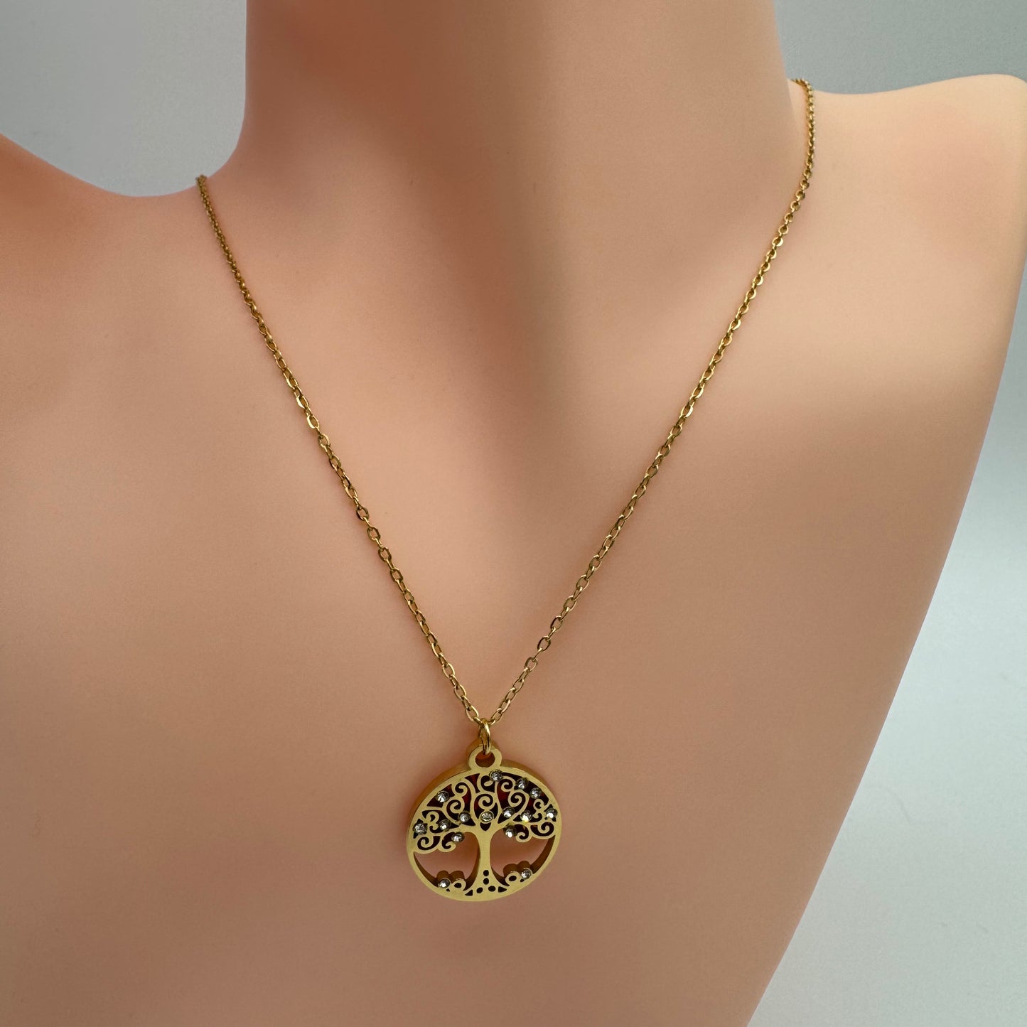 Fio Árvore da Vida Brilhantes Dourado