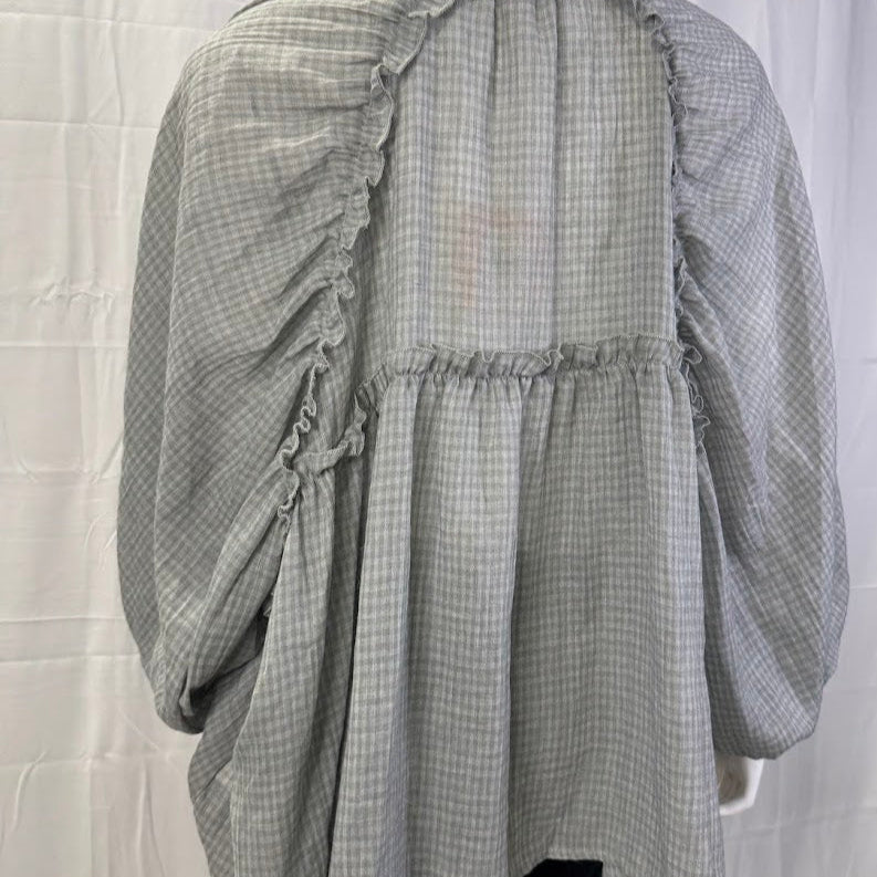 Camisa Manga Labão Cinza