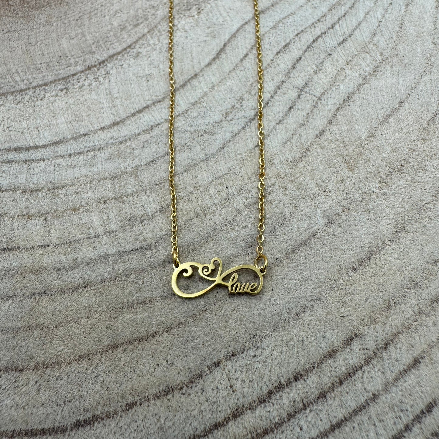 Fio Infinito Love Dourado