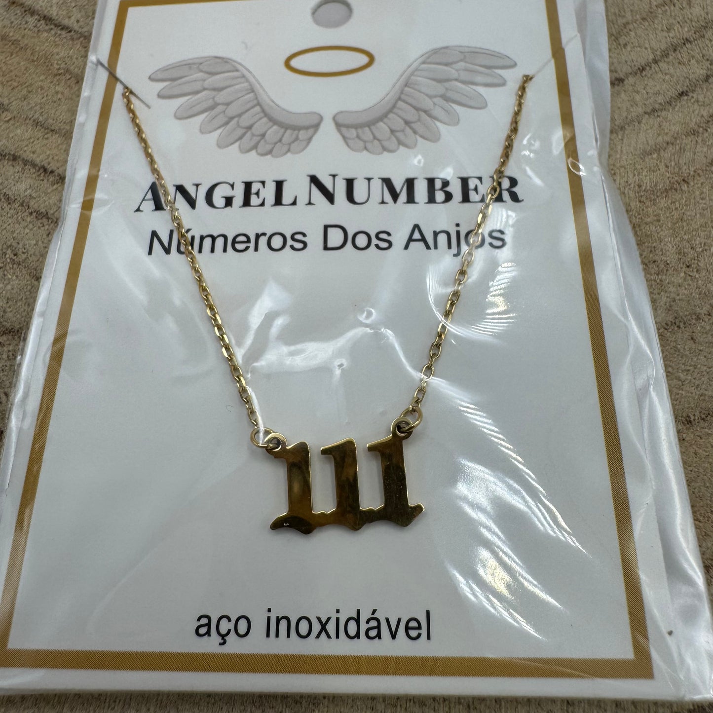 Fio Número dos Anjos 111 Dourado