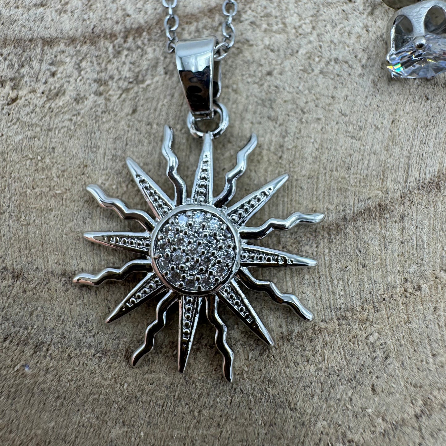 Fio Sol Brilhantes Prateado (Oferta Brincos)