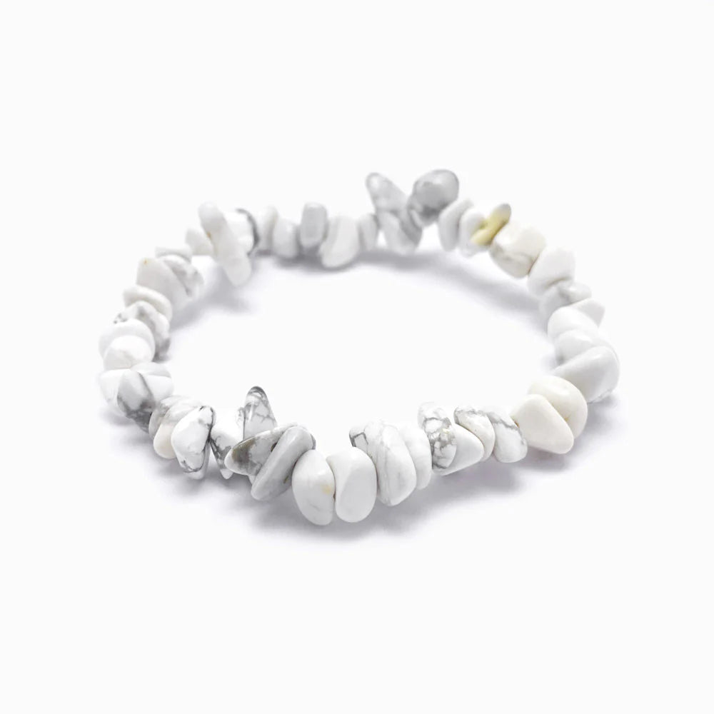 Pulseira Cascalho Jaspe Branco