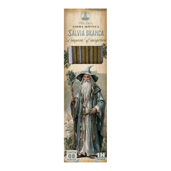 Incenso Vila Zen Sálvia Branca - LIMPEZA ENERGÉTICA