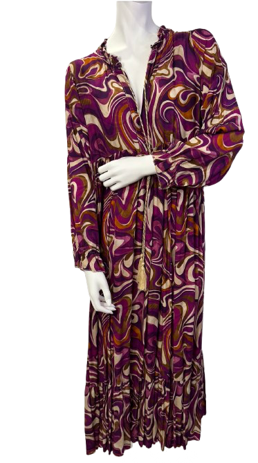 Vestido Estampado Comprido