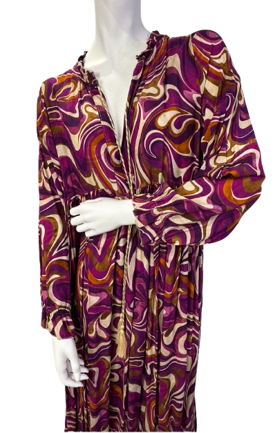 Vestido Estampado Comprido