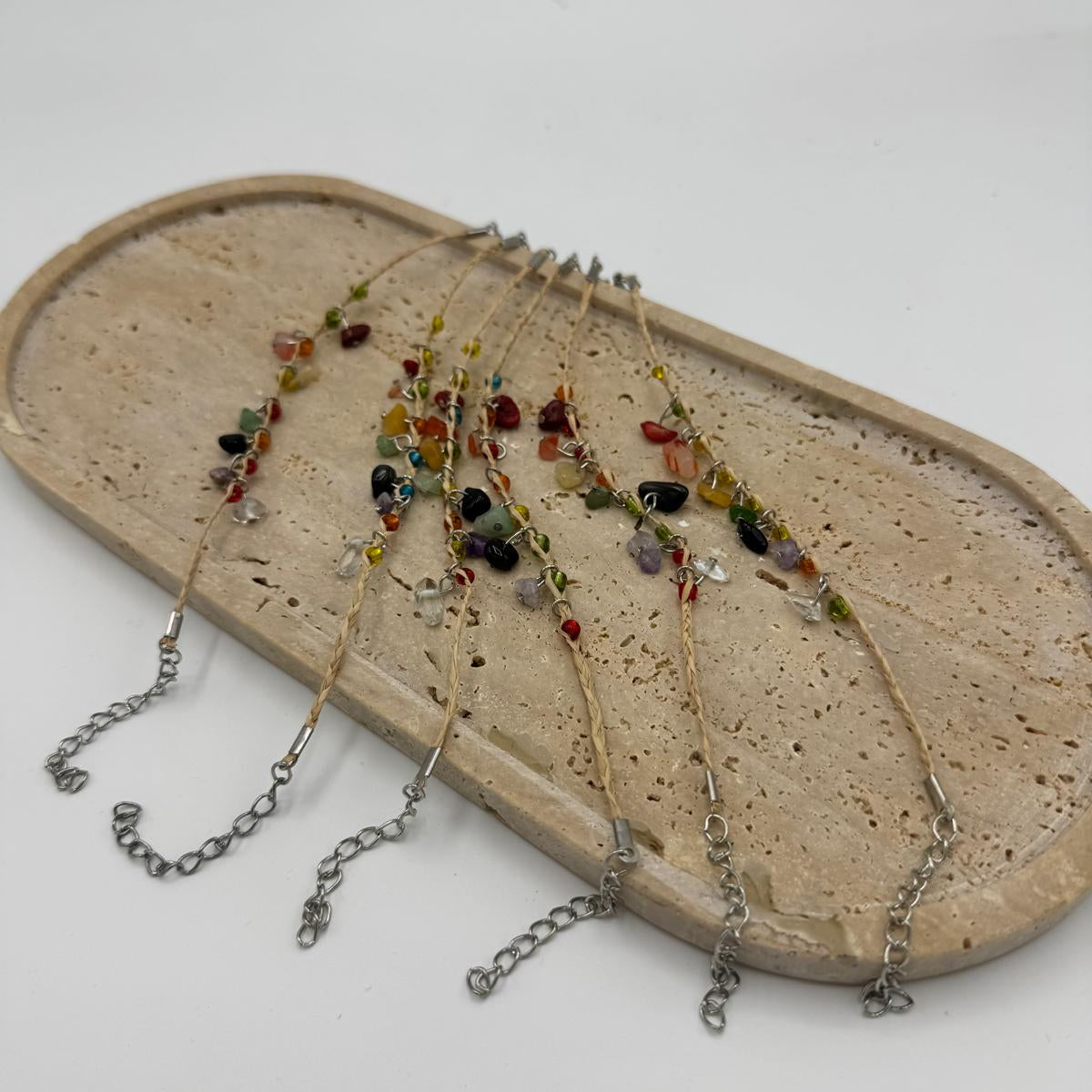 Pulseira Cascalho Mix de Pedras