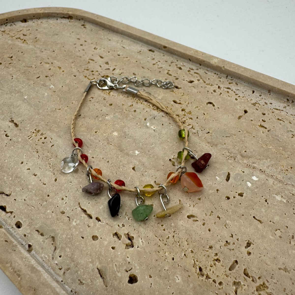 Pulseira Cascalho Mix de Pedras