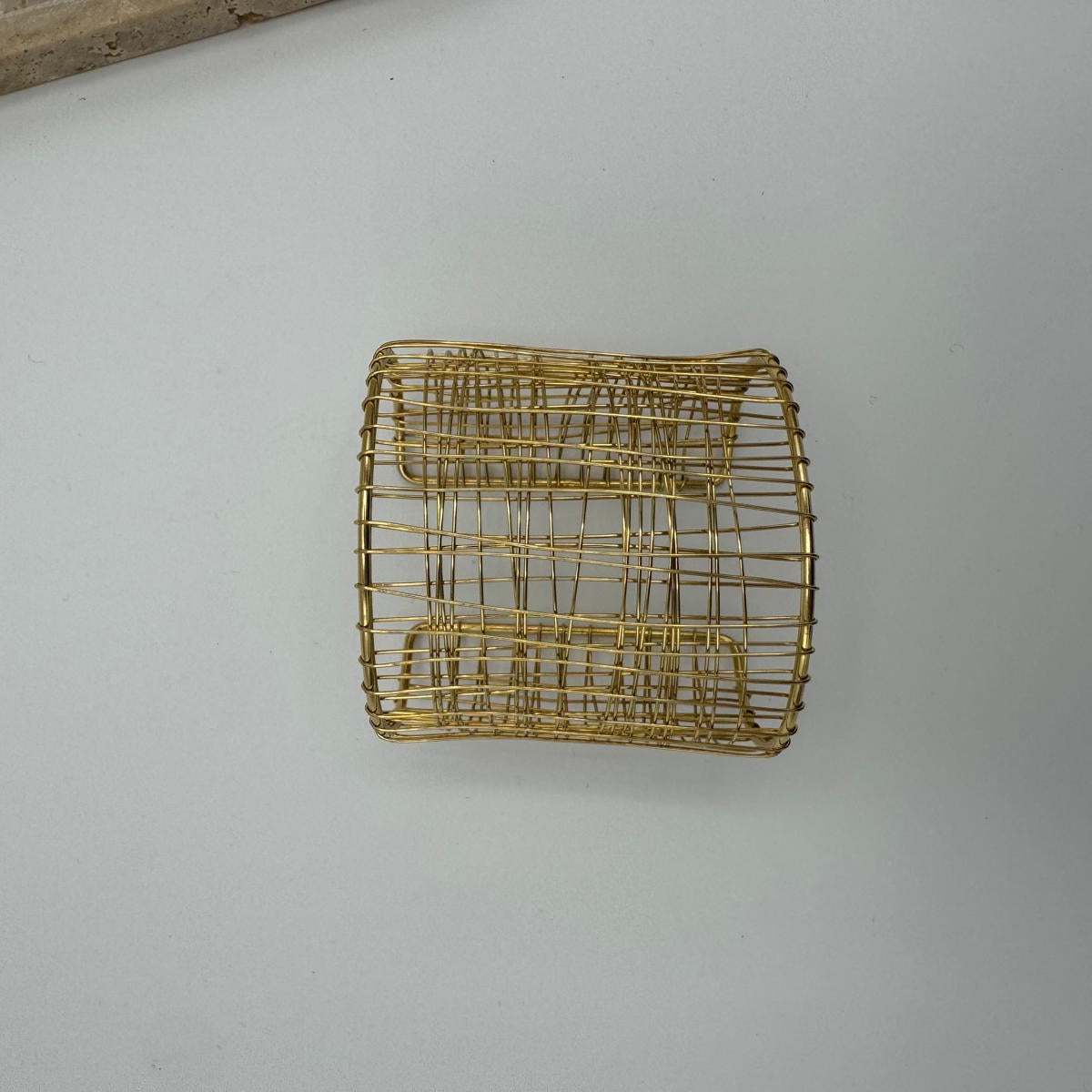 Pulseira Rede de Aço Dourado