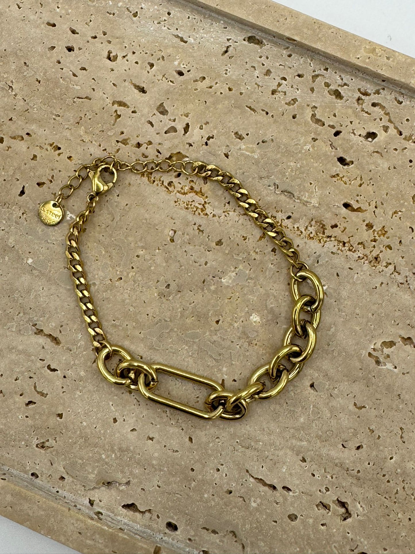 Pulseira Cadeado Aço 3 Cores (VARIEDADES) Prateados