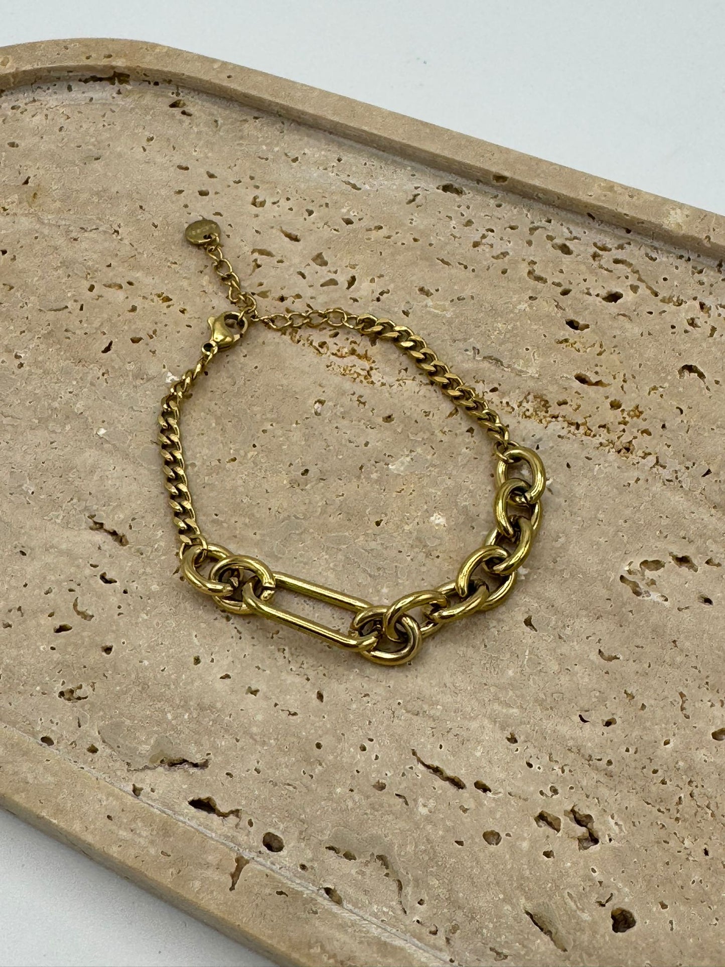 Pulseira Cadeado Aço 3 Cores (VARIEDADES) Prateados