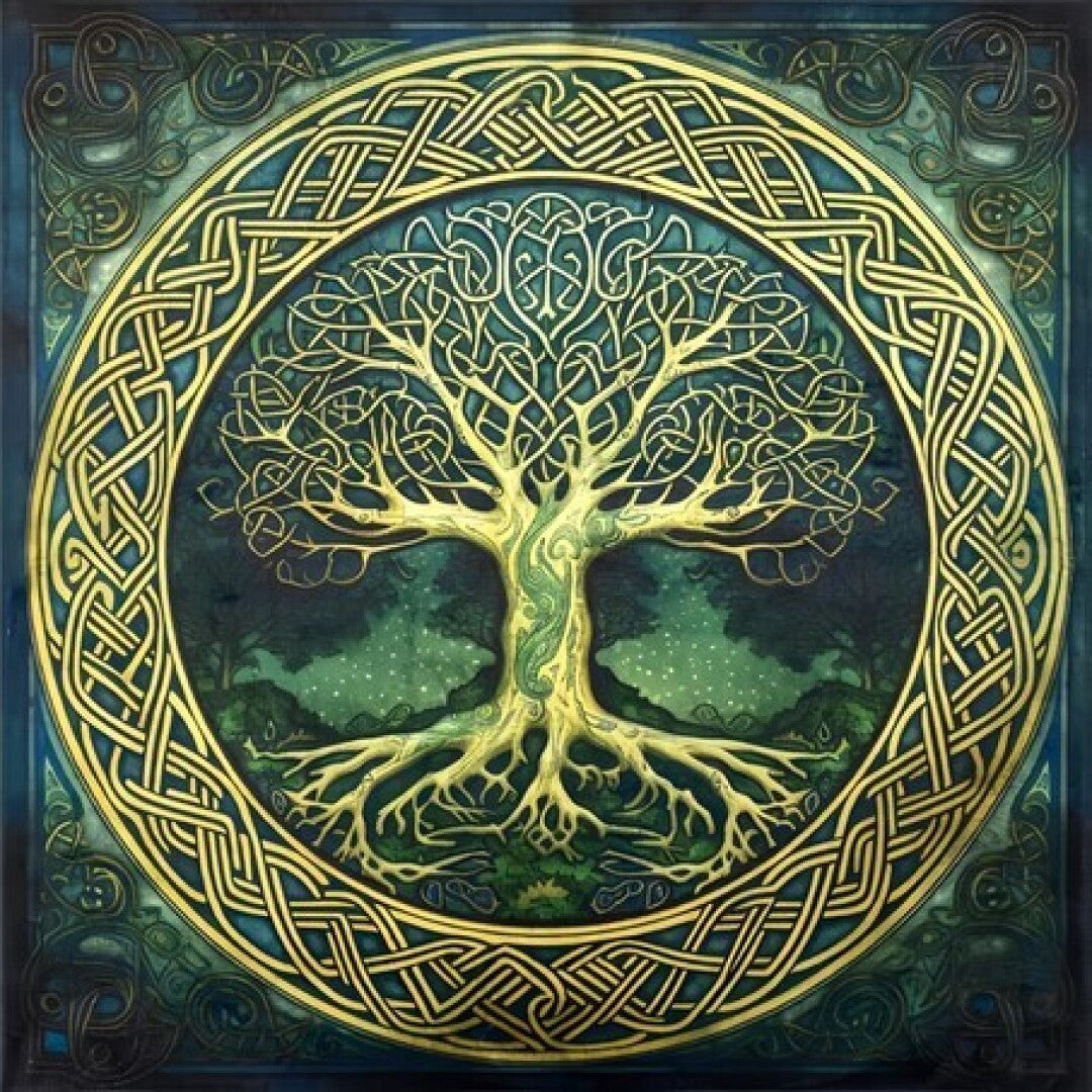 Toalha Tarot Arvore Vida (75x75cm)