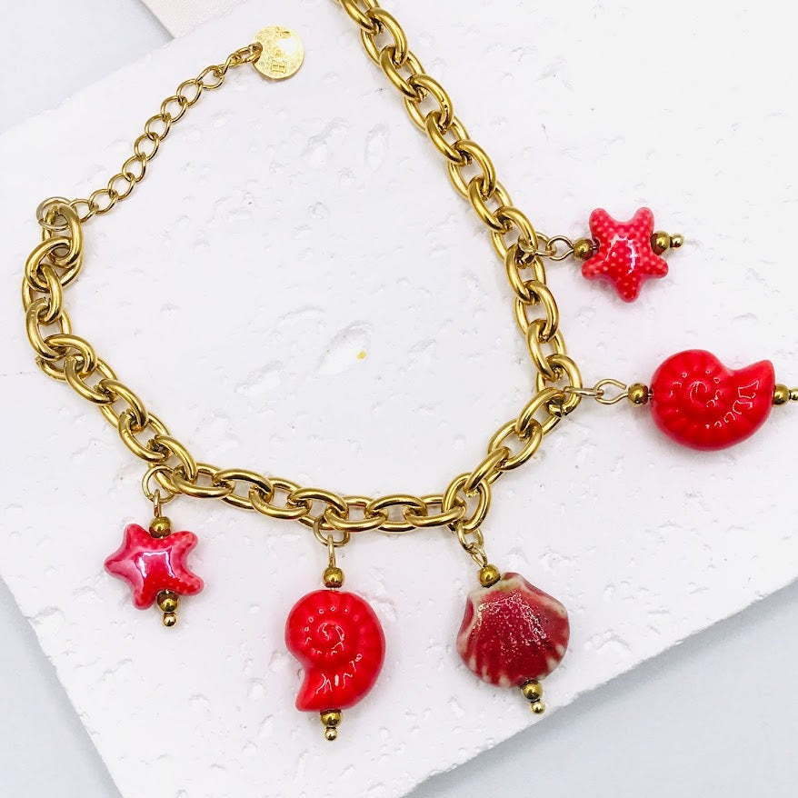 Pulseiras Conchinhas de Cor (VARIEDADES) Verde