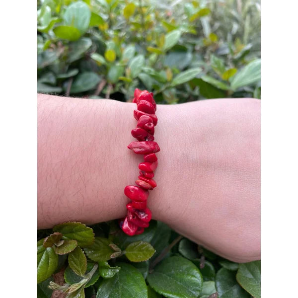 Pulseira Cascalho Coral