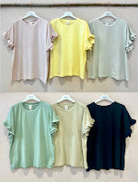 54449 Blusa (Amarelo, Rosa, Cru) Rosa