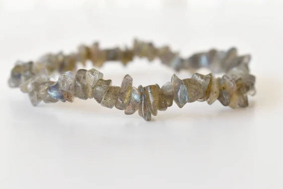 Pulseira Cascalho Labradorite