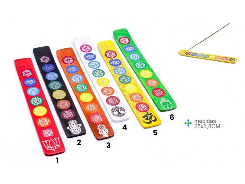 Incensário Tábua 7 Chakras