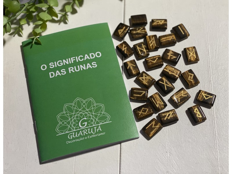 Jogo Runas Olho Tigre (24pcs)