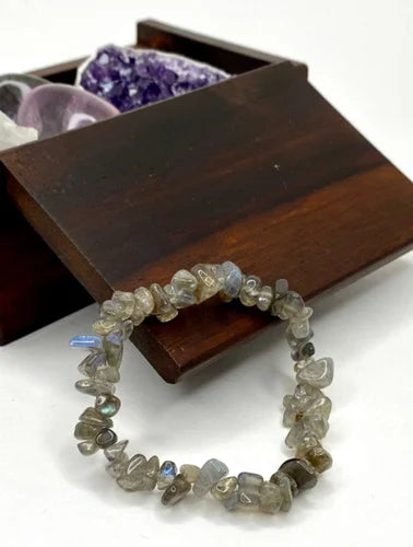 Pulseira Cascalho Labradorite