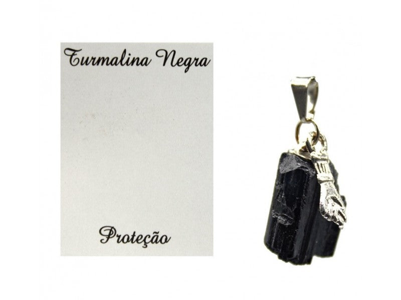 Pendente Mau Olhado Turmalina Figa