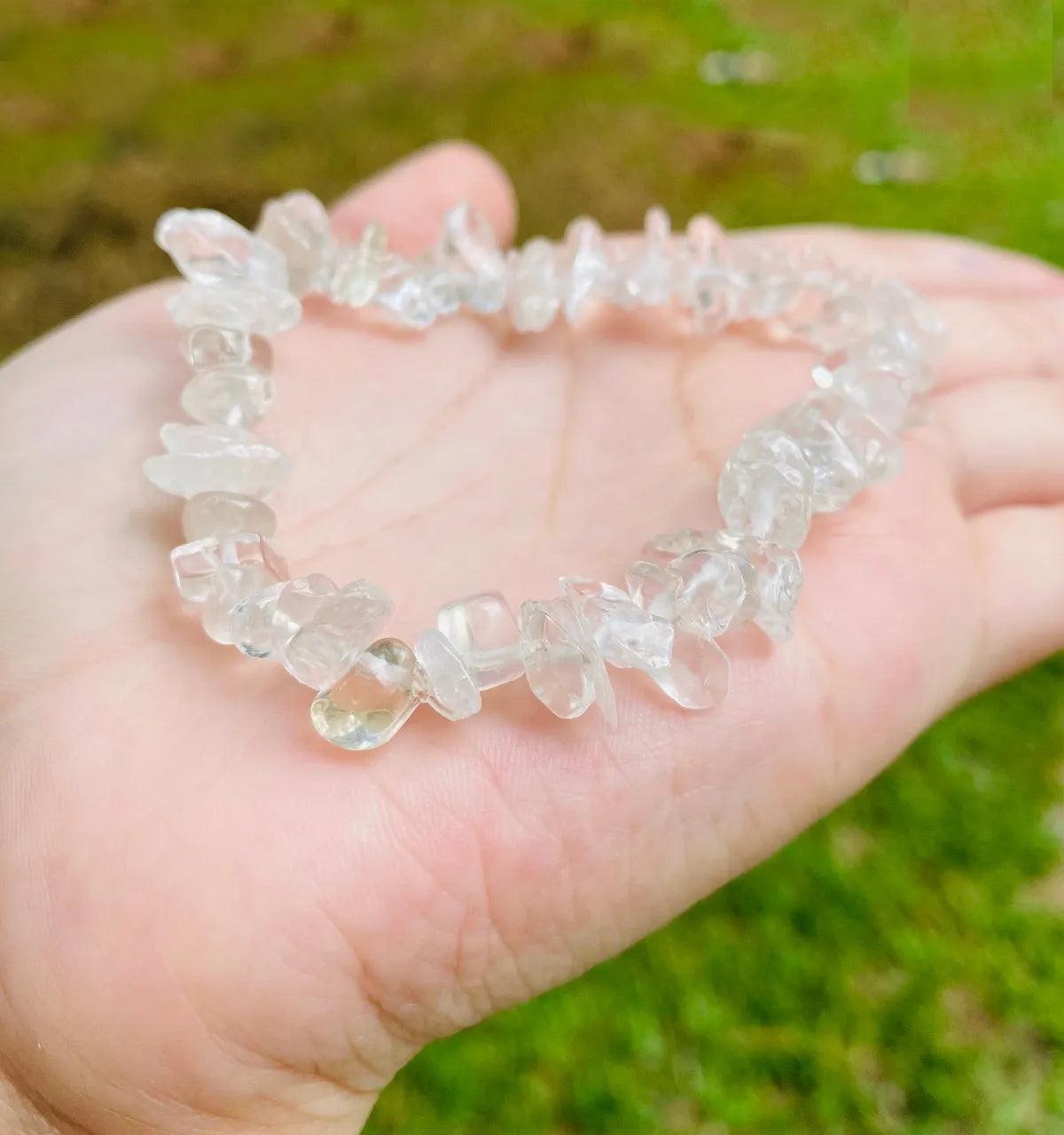 Pulseira Cascalho Cristal