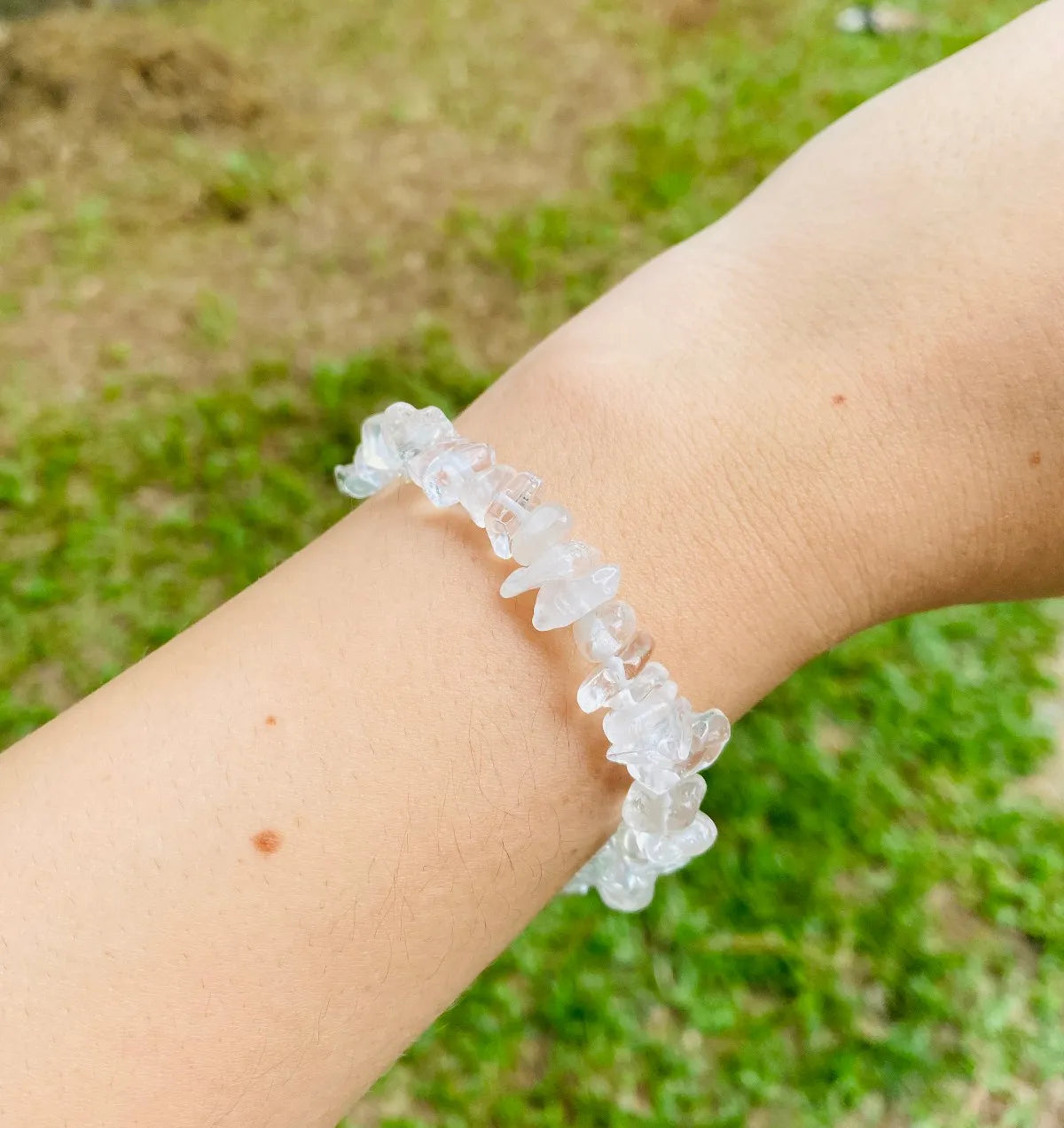 Pulseira Cascalho Cristal