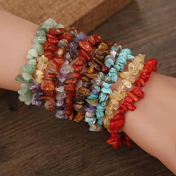 Pulseira Cascalho Jaspe Branco