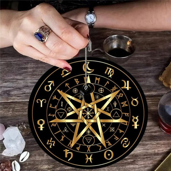 Tapete de Pendulo Pentagrama (15cm)