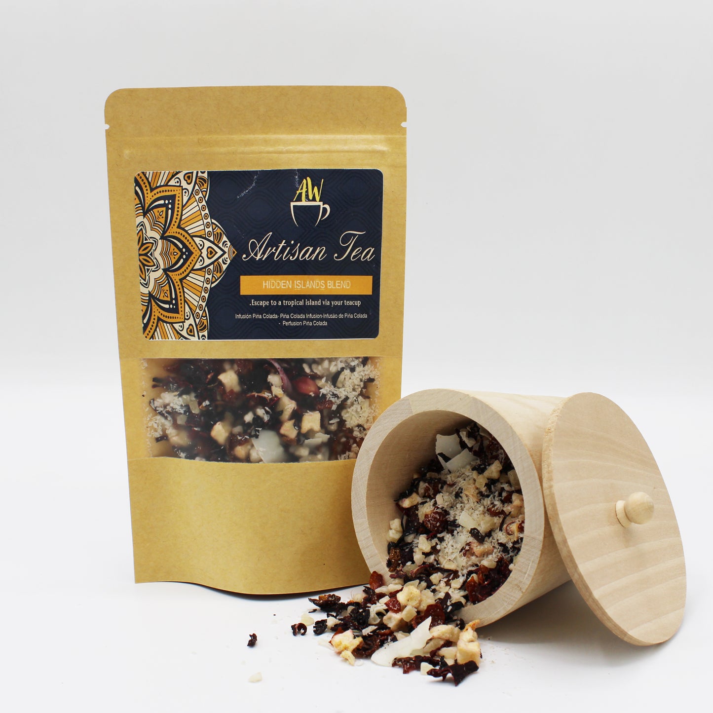 Chá Infusão de Pinã Colada (Hidden Islands Blend) - 50g