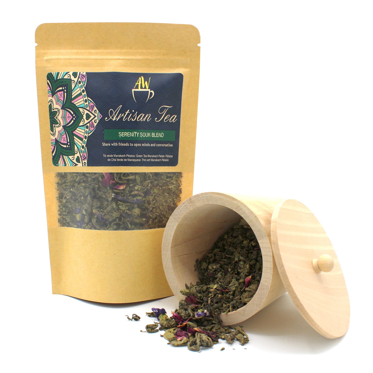 Chá Pétalas de Chá Verde de Marraquexe ( Serenity Souk Blend) - 50g