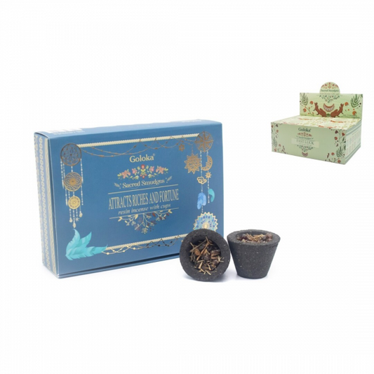 Copos Carvão/Resina Goloka Atrai Fortuna (6 pcs)