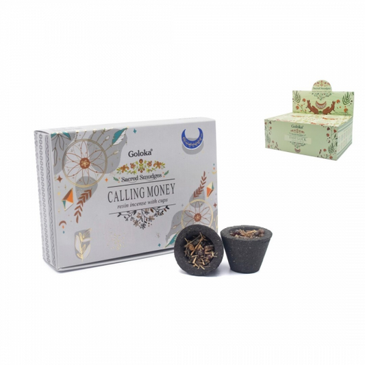 Copos Carvão/Resina Goloka Chama Dinheiro (6pcs)