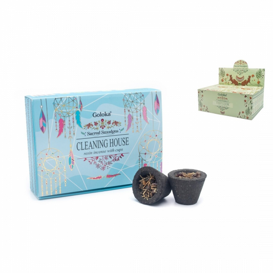 Copo Carvão/Resina Goloka Limpa Casa (6pcs)