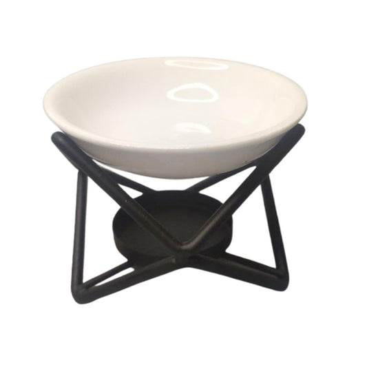 Queimador Suporte hexagonal em cerâmica e metal