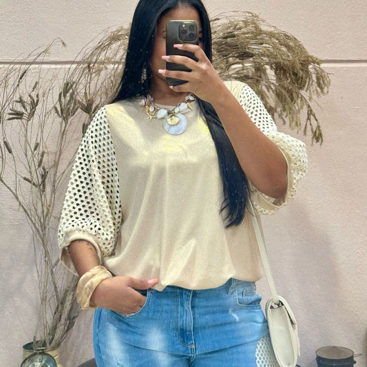 Blusa 9559 bege