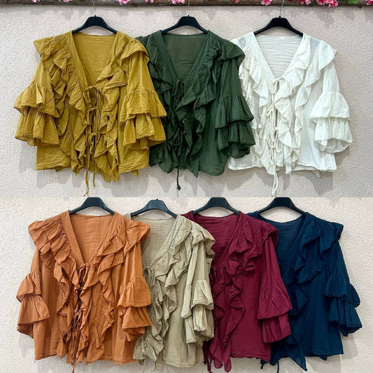 7435-M2 Camisas (Amarelo Torrado)