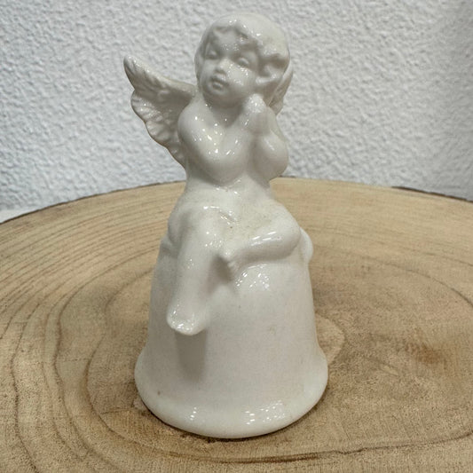 Figura Ceramica Campainha Anjo